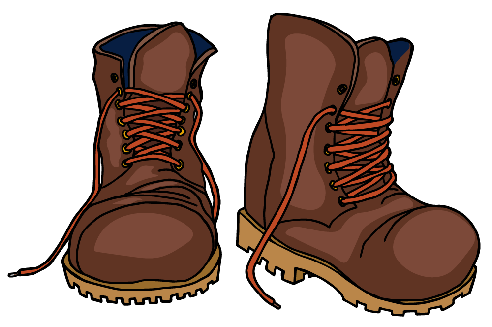 Illustration of boots.
